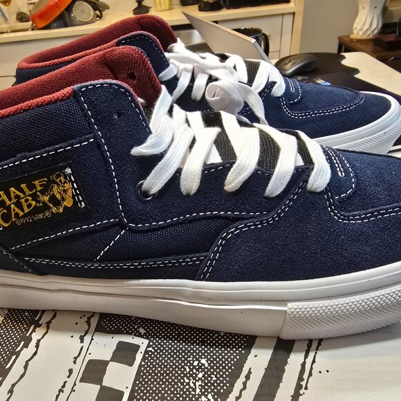 Vans Skate Half Cab Navy / Burgundy VN0A2Z34YY3 Skateboarding Shoes MENS 10 NEW - Picture 6 of 15